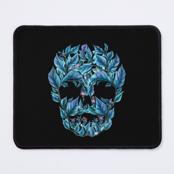 Item preview, Blue Belladonna skull . Deadly nightshade. Magical herbs.  designed and sold by Sitenkovamary.