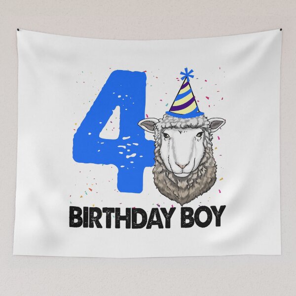 Item preview, Birthday Boy 4 Sheep designed and sold by Bendthetrend.