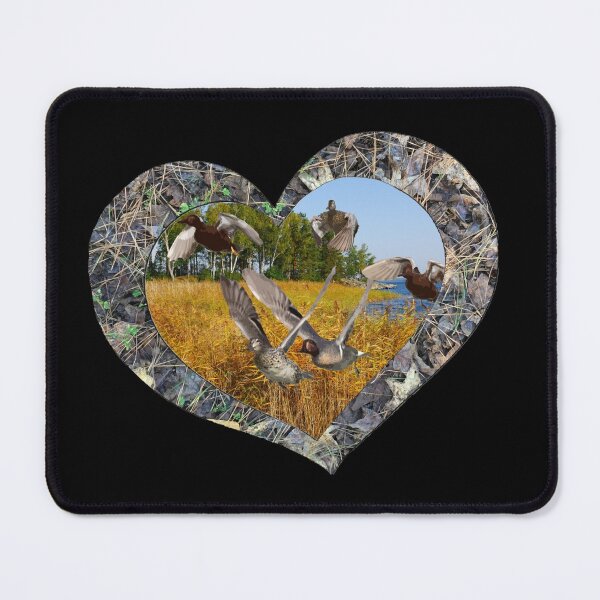 Item preview, Ducks Taking Flight in Camouflage Heart for Duck Hunters and Outdoorsmen designed and sold by LifeCrush.