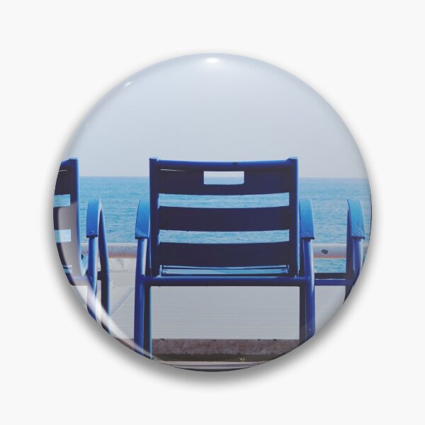 Item preview, Blue iconic chairs of Nice | French Riviera Fine Art Photography designed and sold by CarolinaReina.