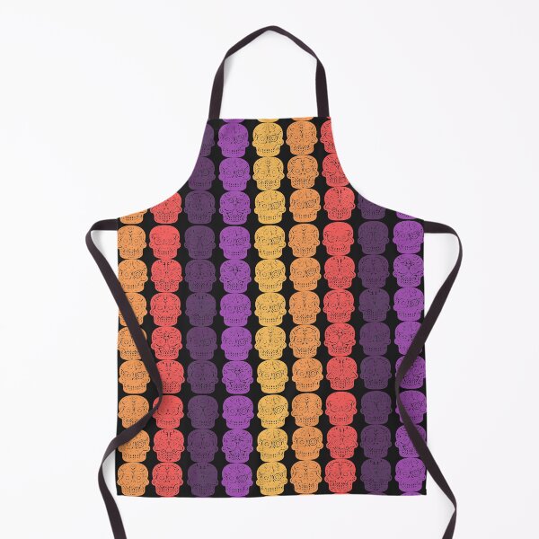 Item preview, Purple Autumn Sunset Halloween Skulls - Pattern designed and sold by Chubuter.