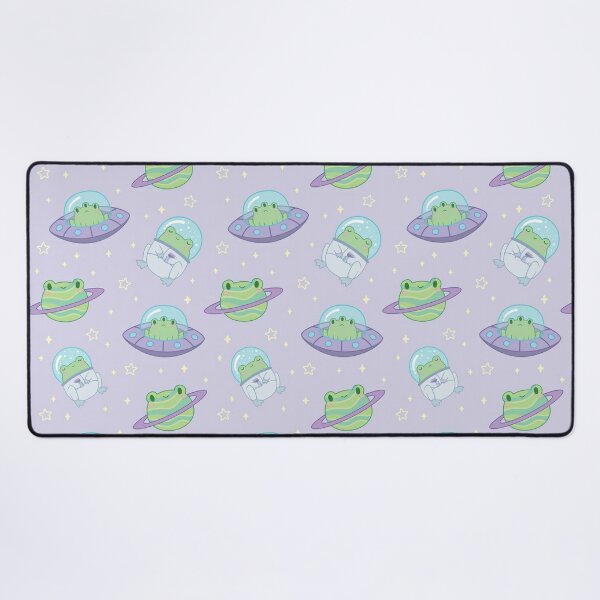 Cute Cosmic Frogs Desk Mat