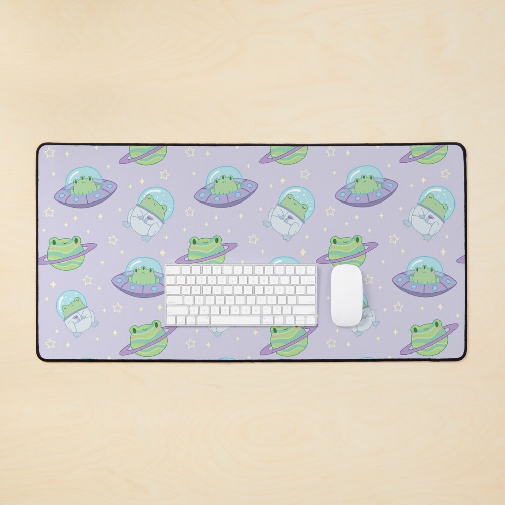 Cute Cosmic Frogs Mouse Pad