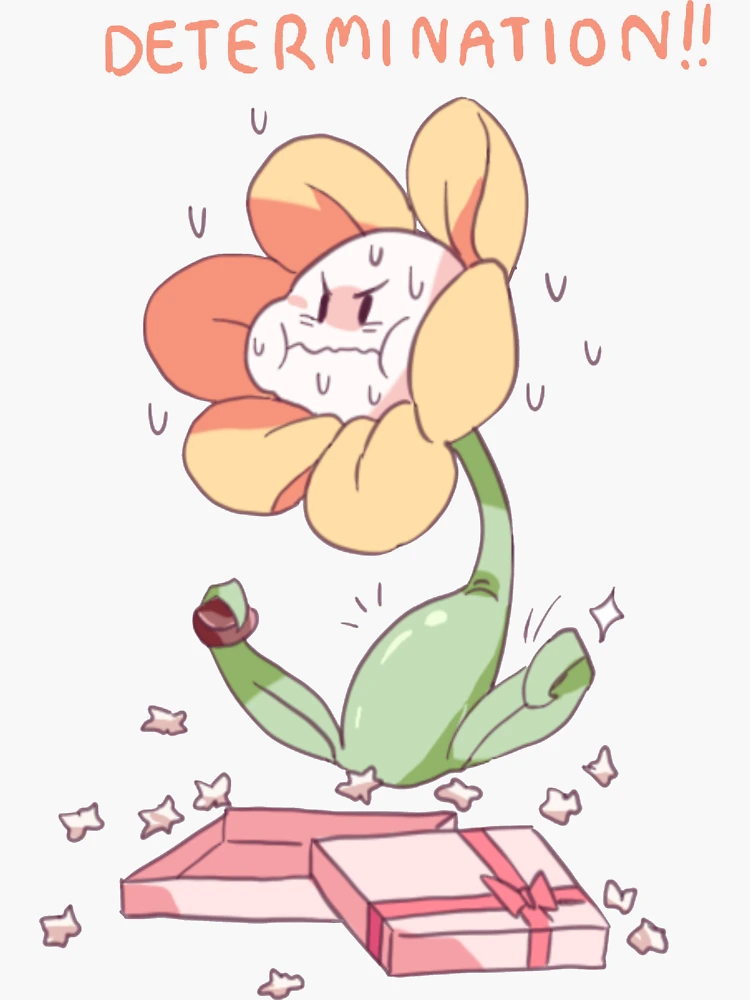 Undertale: Flowey Sticker for Sale by kotabird