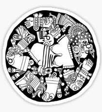 Meso Ring - black & white Sticker