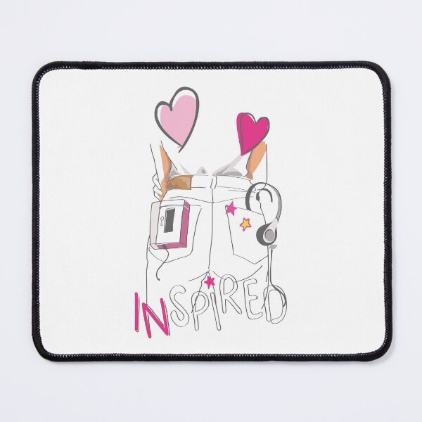 the fashion girl Mouse Pad