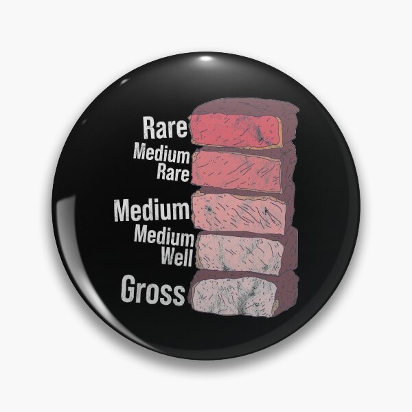 Item preview, Distressed Rare Steak - Steakhouse Guide - BBQ Grillmaster designed and sold by DeWinnes.
