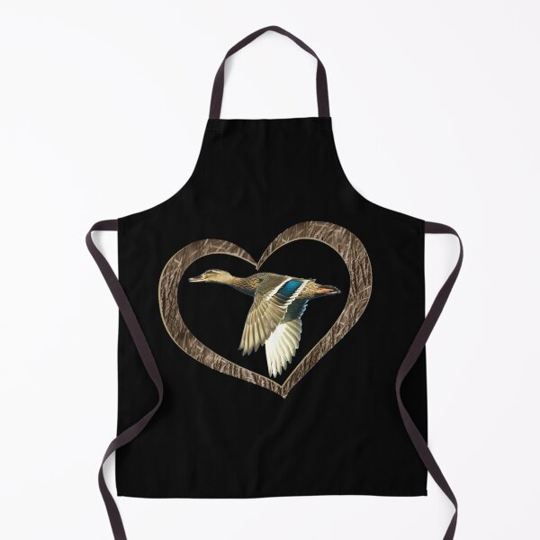 Item preview, Mallard Duck Flying in Cattail Heart for Duck Hunters and Outdoorsmen designed and sold by LifeCrush.