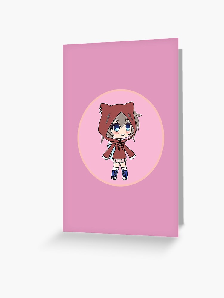 Cute Gacha Life style Kawaii Chibi Kitty Girl Anna Chan Sticker for Sale  by pignpix