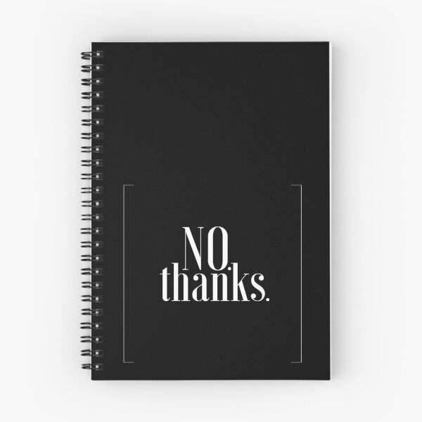 Item preview, No thanks text art  designed and sold by hahodesign.