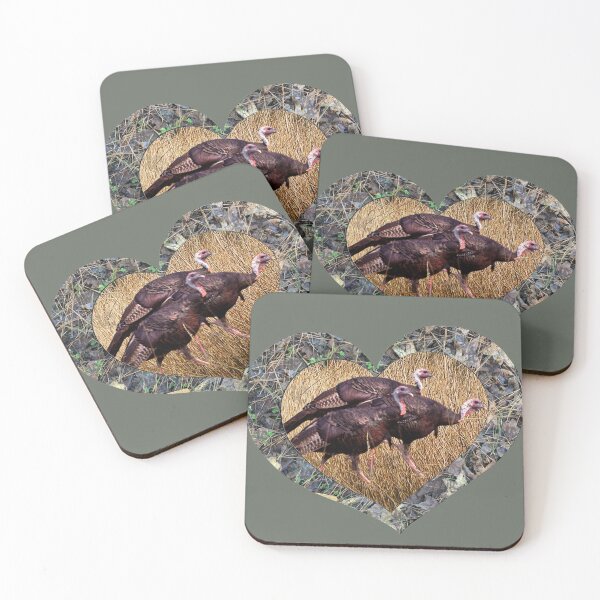 Item preview, Wild Turkey Gobbler in Camouflage Heart Design for Turkey Hunters and Outdoorsmen designed and sold by LifeCrush.
