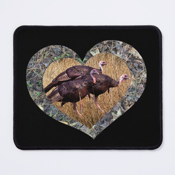 Item preview, Wild Turkey Gobbler in Camouflage Heart Design for Turkey Hunters and Outdoorsmen designed and sold by LifeCrush.