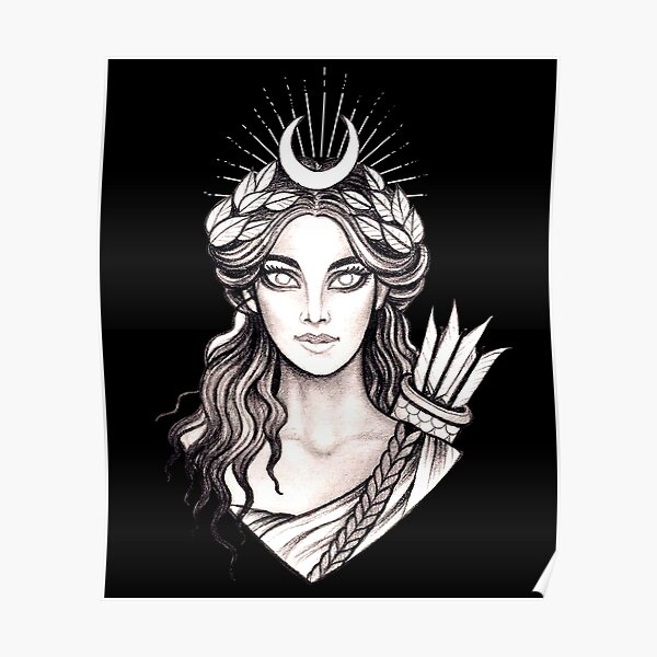 Artemis Hunt Goddess - Greek Mythology Ancient Greece Hunter Poster
