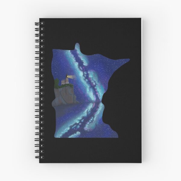Item preview, Minnesota Split Rock Lighthouse - black background designed and sold by EcoElsa.