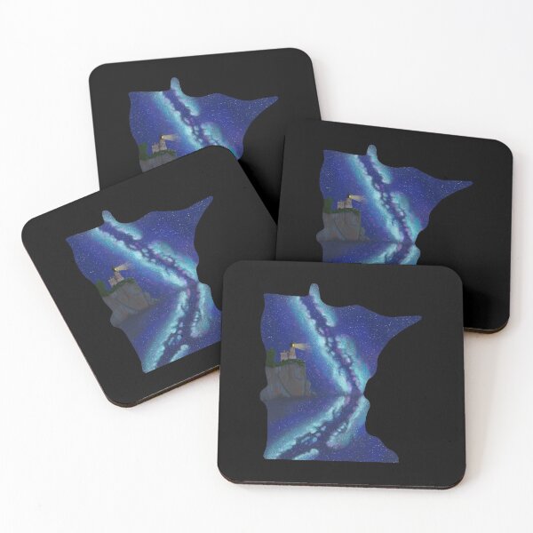 Item preview, Minnesota Split Rock Lighthouse - black background designed and sold by EcoElsa.