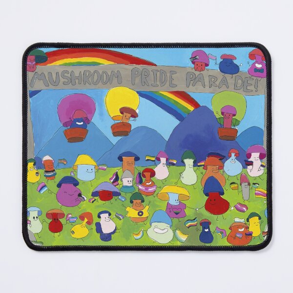Item preview, mushroom pride parade designed and sold by niconicoartist.