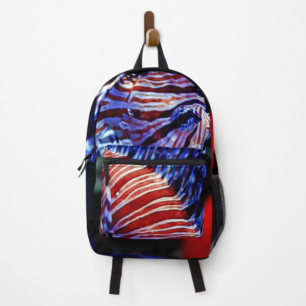 Item preview, Red lionfish or zebrafish underwater designed and sold by lena-maximova.