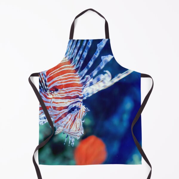 Item preview, Red lionfish or zebrafish underwater designed and sold by lena-maximova.