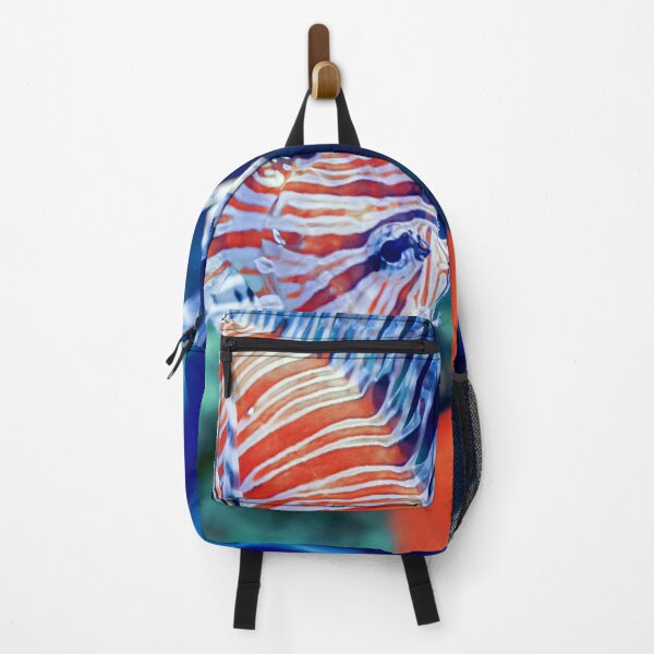 Item preview, Red lionfish or zebrafish underwater designed and sold by lena-maximova.