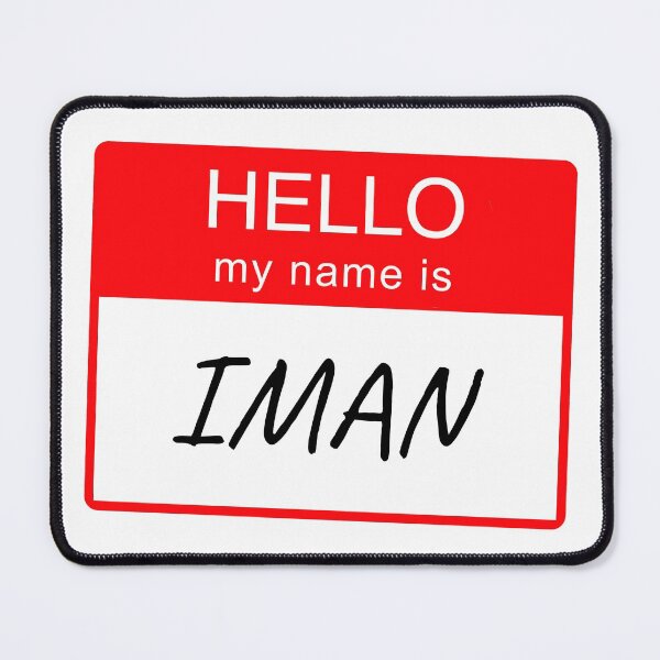 Item preview, Hello My Name Is Iman Name Tag Custom Personalised Design  designed and sold by CreatedbyJR.