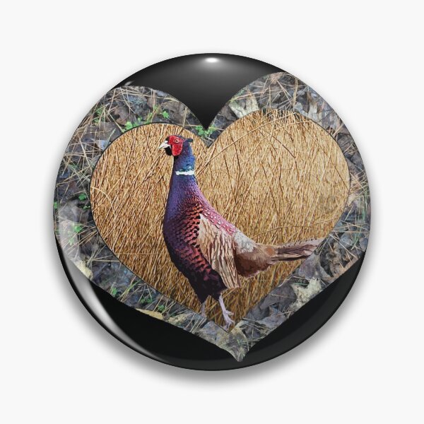 Item preview, Wild Ringneck Pheasant in Camouflage Heart Design for Pheasant Hunters and Outdoorsmen designed and sold by LifeCrush.