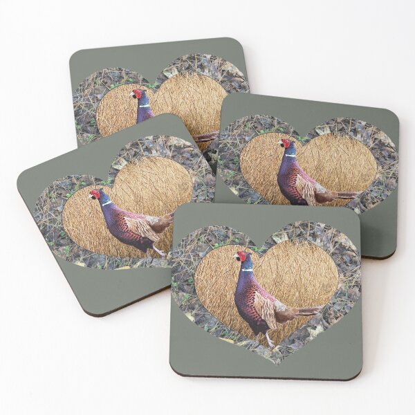 Item preview, Wild Ringneck Pheasant in Camouflage Heart Design for Pheasant Hunters and Outdoorsmen designed and sold by LifeCrush.