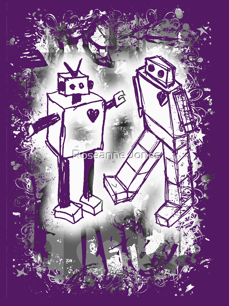 Thumbnail 7 of 7, Classic T-Shirt, Robot Love designed and sold by RoseanneJones.