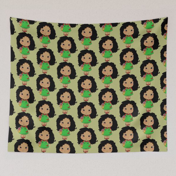 Item preview, curly hair small girl designed and sold by PMestore.