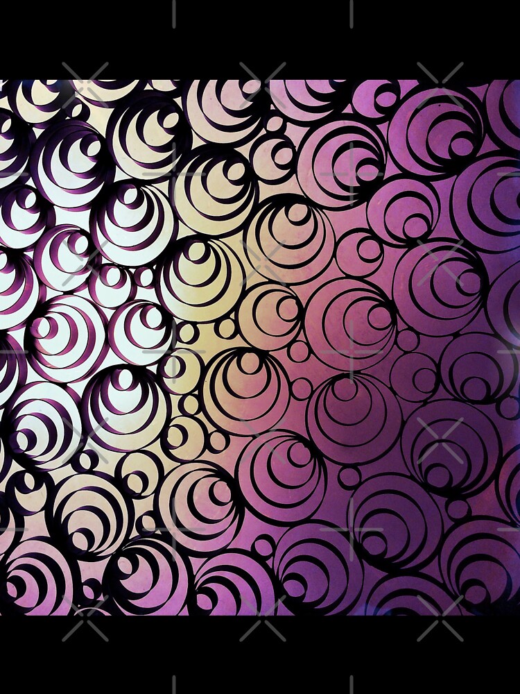 Thumbnail 7 of 7, Oversized T-Shirt, Groovy Circles - Psychedelic Geometric Art Photography designed and sold by OneDayArt.