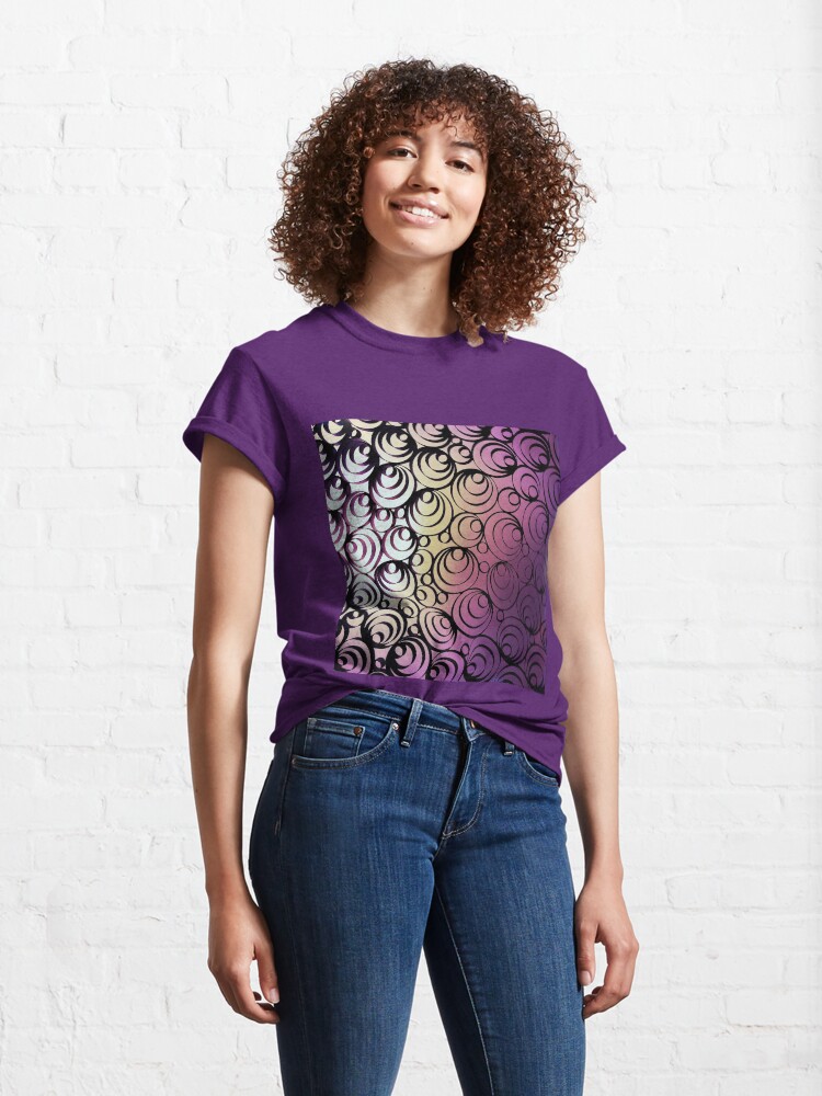 Alternate view of Groovy Circles - Psychedelic Geometric Art Photography Classic T-Shirt