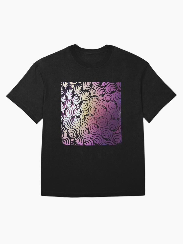 Thumbnail 3 of 7, Oversized T-Shirt, Groovy Circles - Psychedelic Geometric Art Photography designed and sold by OneDayArt.