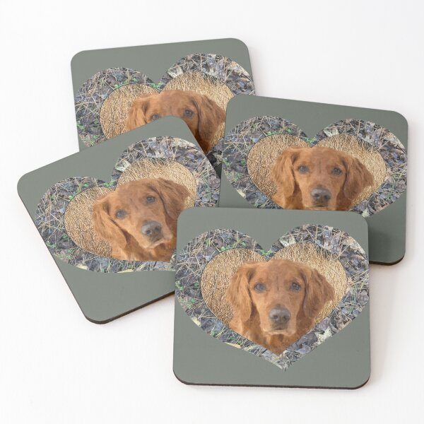 Item preview, Golden Retriever Bird Dog in Camouflage Heart Shape Design for Hunters and Dog Lovers designed and sold by LifeCrush.