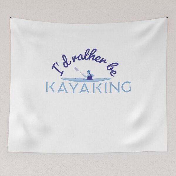 Item preview, I'd Rather Be Kayaking Kayak Saying Design designed and sold by brunsch-print.