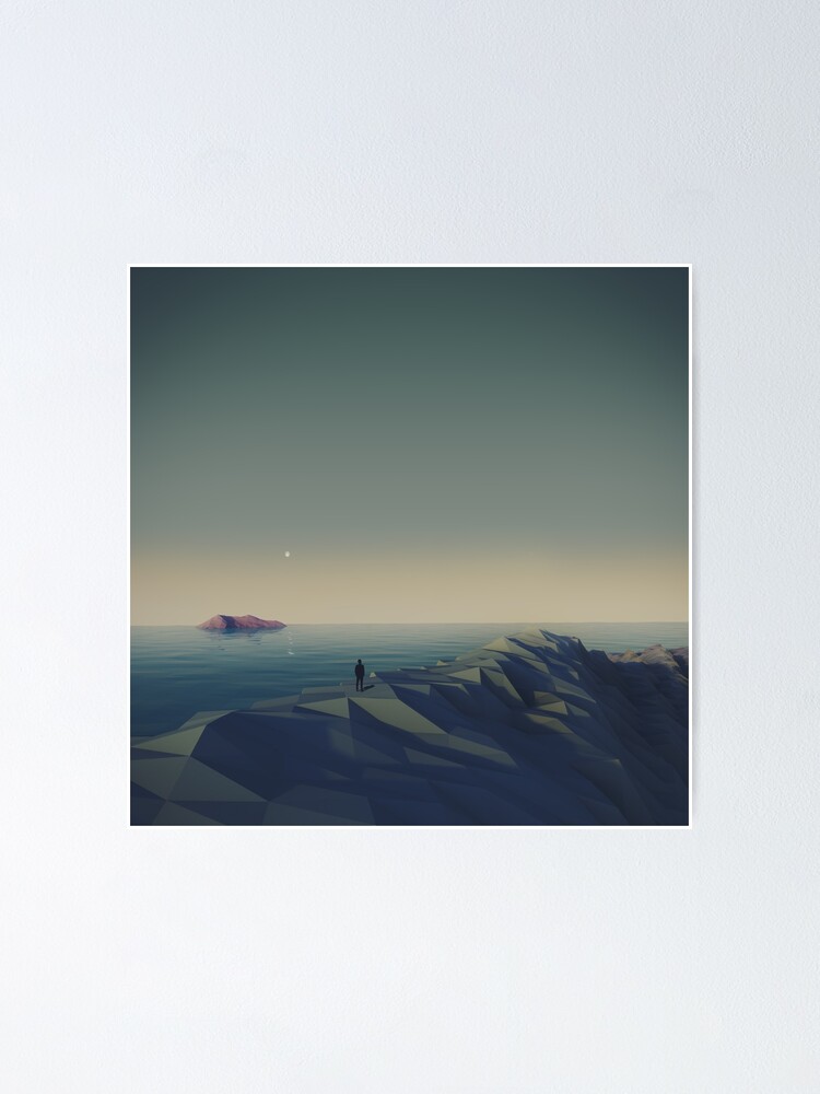 Vista alternativa de Póster Atrapado en low-poly