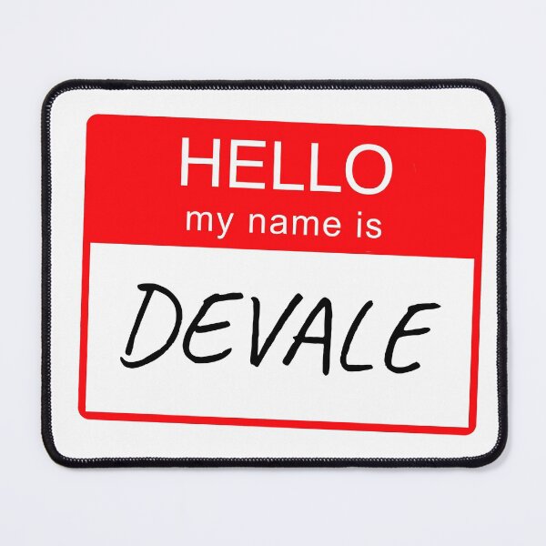 Item preview, Hello My Name Is Devale Name Tag Custom Personalised Design  designed and sold by CreatedbyJR.