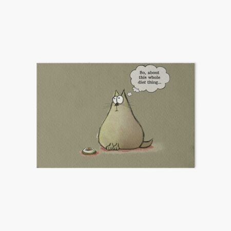 So, about this whole "diet" thing... Art Board Print