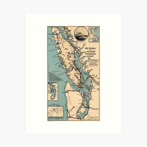 Item preview, 1925 Victoria and Island Touring Map designed and sold by Gin  Neko.