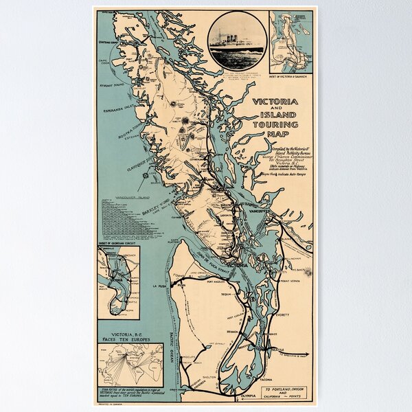 Item preview, 1925 Victoria and Island Touring Map designed and sold by Gin  Neko.