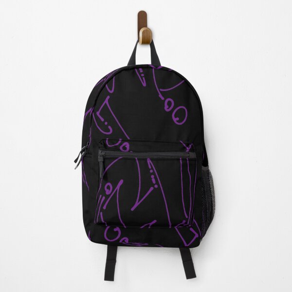 Item preview, Purple Pattern Graffiti Style Drawing on Black designed and sold by that5280lady.
