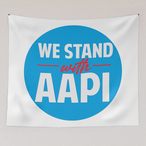 Item preview, We Stand With AAPI Stop Asian American Hate designed and sold by StickerbashCo.