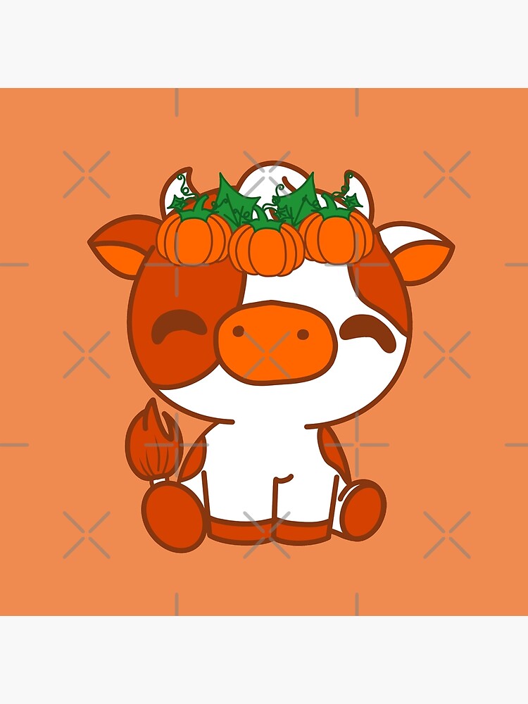 Strawberry Cow kawaii Art Board Print for Sale by MayBK