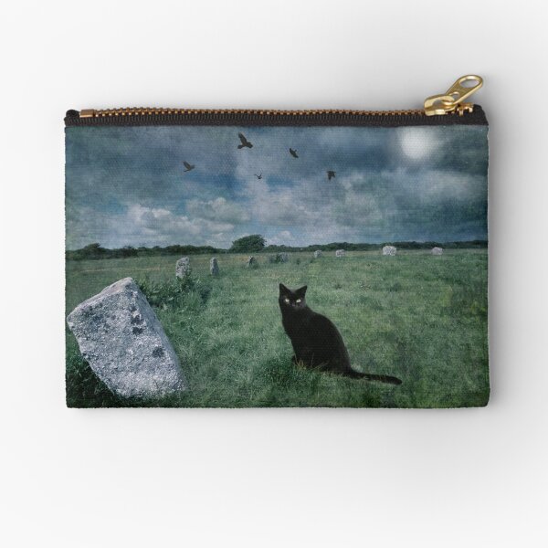 Cornish Black Cat Zipper Pouch