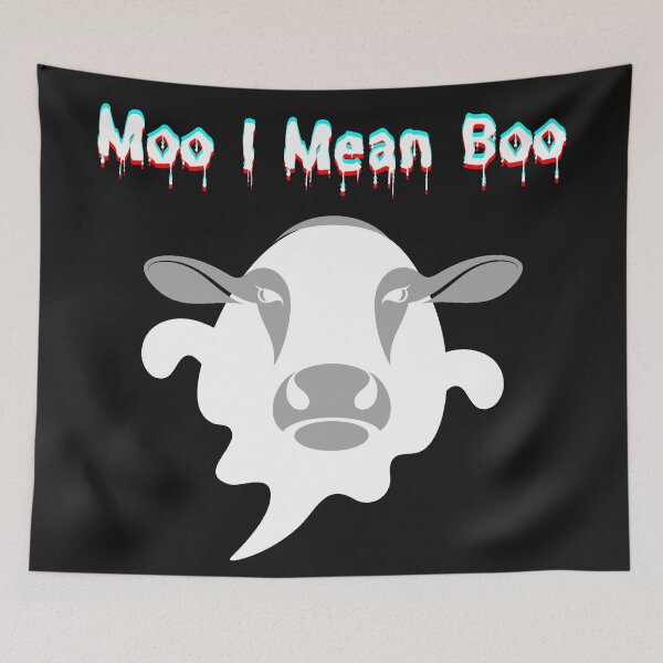 Item preview,  Moo I Mean Boo Halloween Cow designed and sold by Bwaichigo.