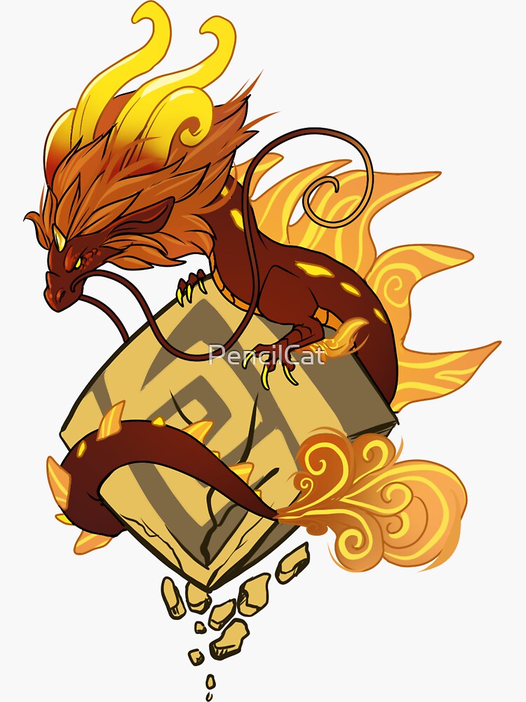 Thumbnail 3 of 3, Sticker, Rex Lapis - Lord of Geo designed and sold by PencilCat.