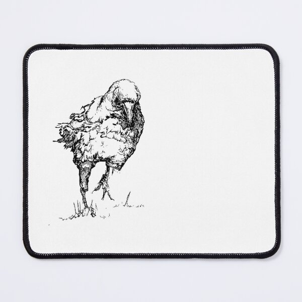 Item preview, lone raven line drawing designed and sold by mylesantstudios.
