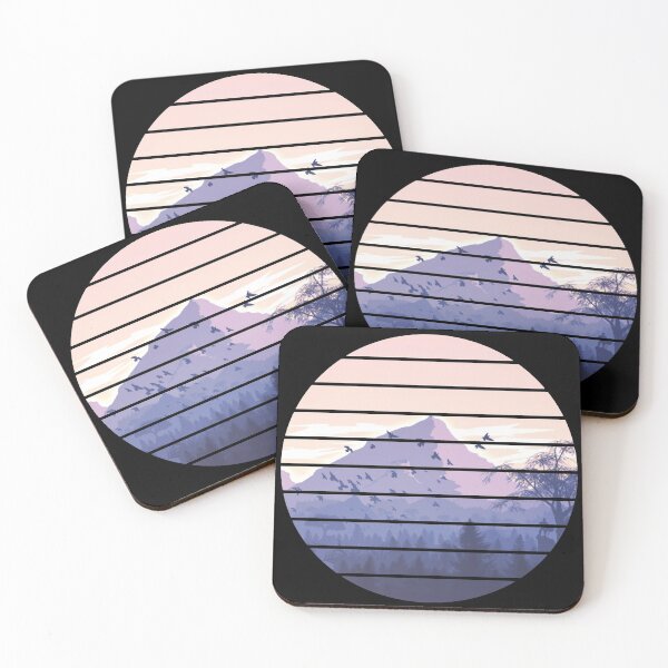 Item preview, Mountain sky sunset vintage designed and sold by Mohamed11Khalid.