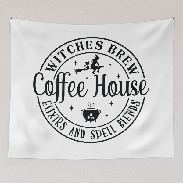 Aperçu de l'œuvre T-shirt typographique Coffee House créée et vendue par marmothel.