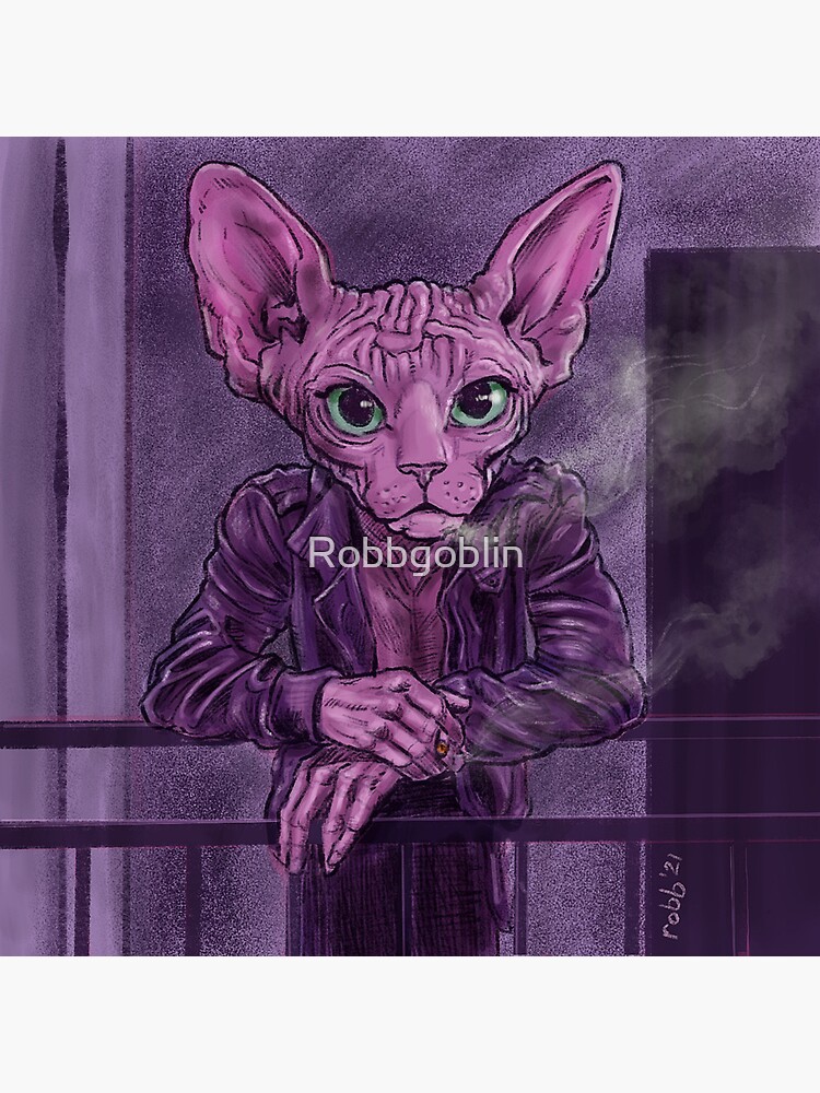 Sphinx Cat Smoker by Robbgoblin