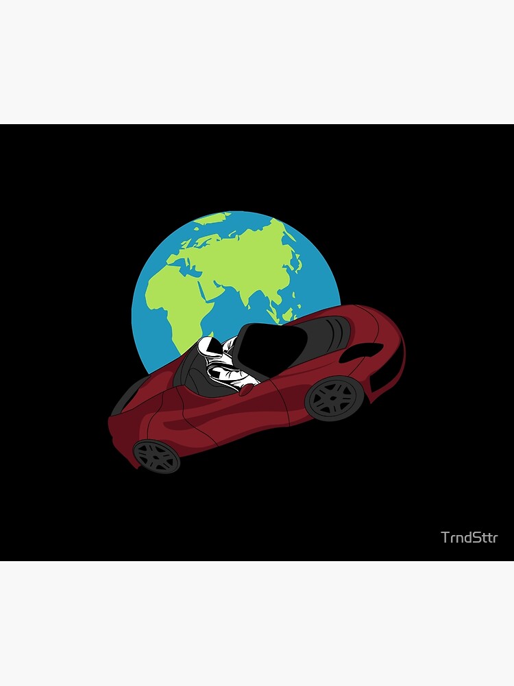 Dont panic - Tesla in Space Coffee Mug by SpaceX - Fine Art America