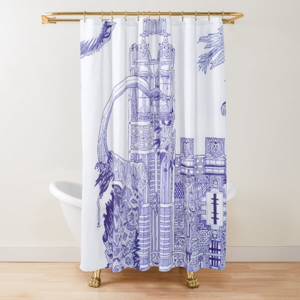 M.I. #121 |☽| Attack Aftermath Shower Curtain